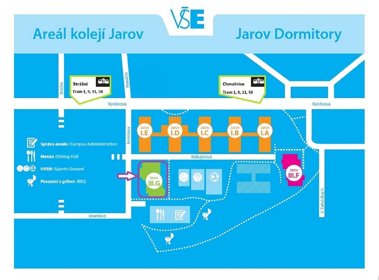 Eislerova Kolej Jarov Hostel Prague Luaran gambar